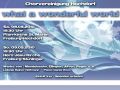 Plakat "what a wonderful world"